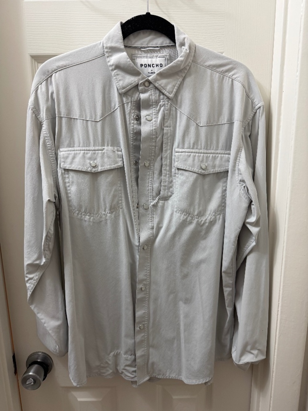 Poncho Outdoors Mens Shirt Large - White